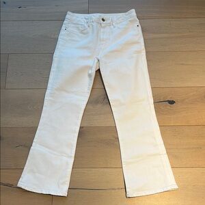 Frame Le Crop Mini Boot Cut Women's White Jeans